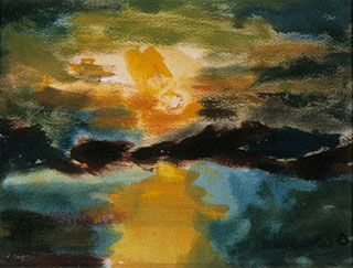 COUCHER DE SOLEIL - 10 x7